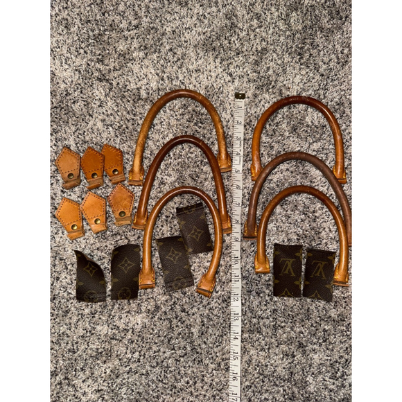 Louis Vuitton Bag Handles Brown and scraps cut from authentic LV bags SKU-002 - Picture 1 of 12